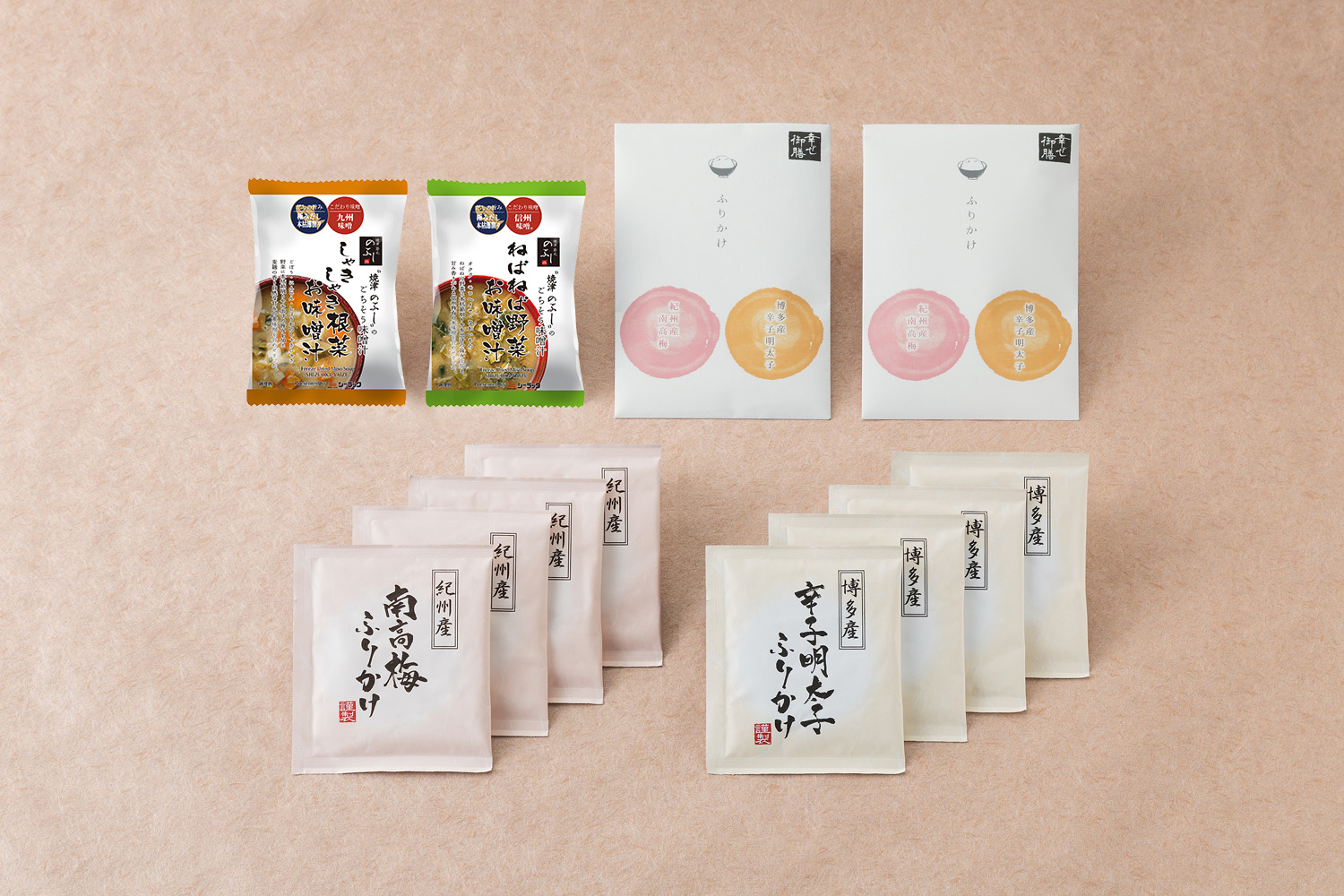 幸せ御膳１０C［２種のお味噌汁・産地厳選ふりかけ］
