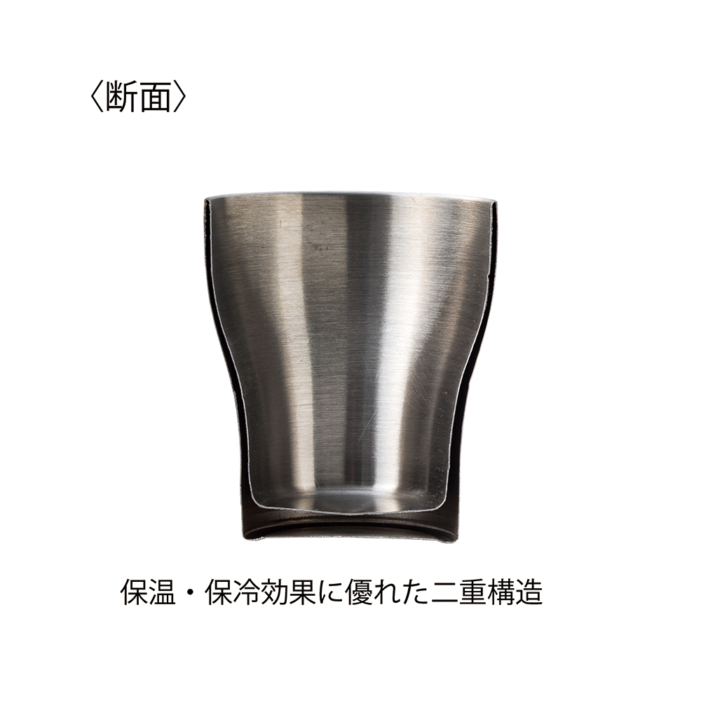 B&W 二重構造カップ＆SUSキューブペア(木箱)