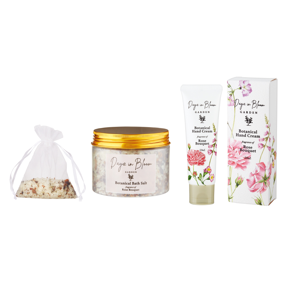 デイズインブルーム ハンド&バスソルトジャーセット(ローズ)