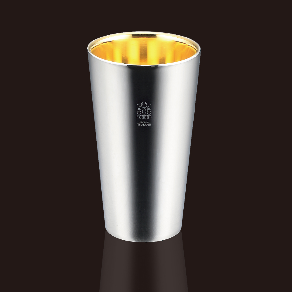 W構造タンブラー 内面24金メッキ