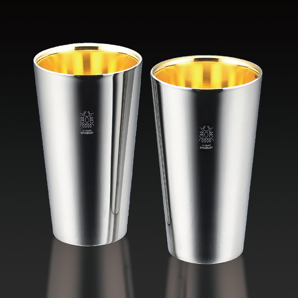 W構造タンブラー2pc 内面24金メッキ