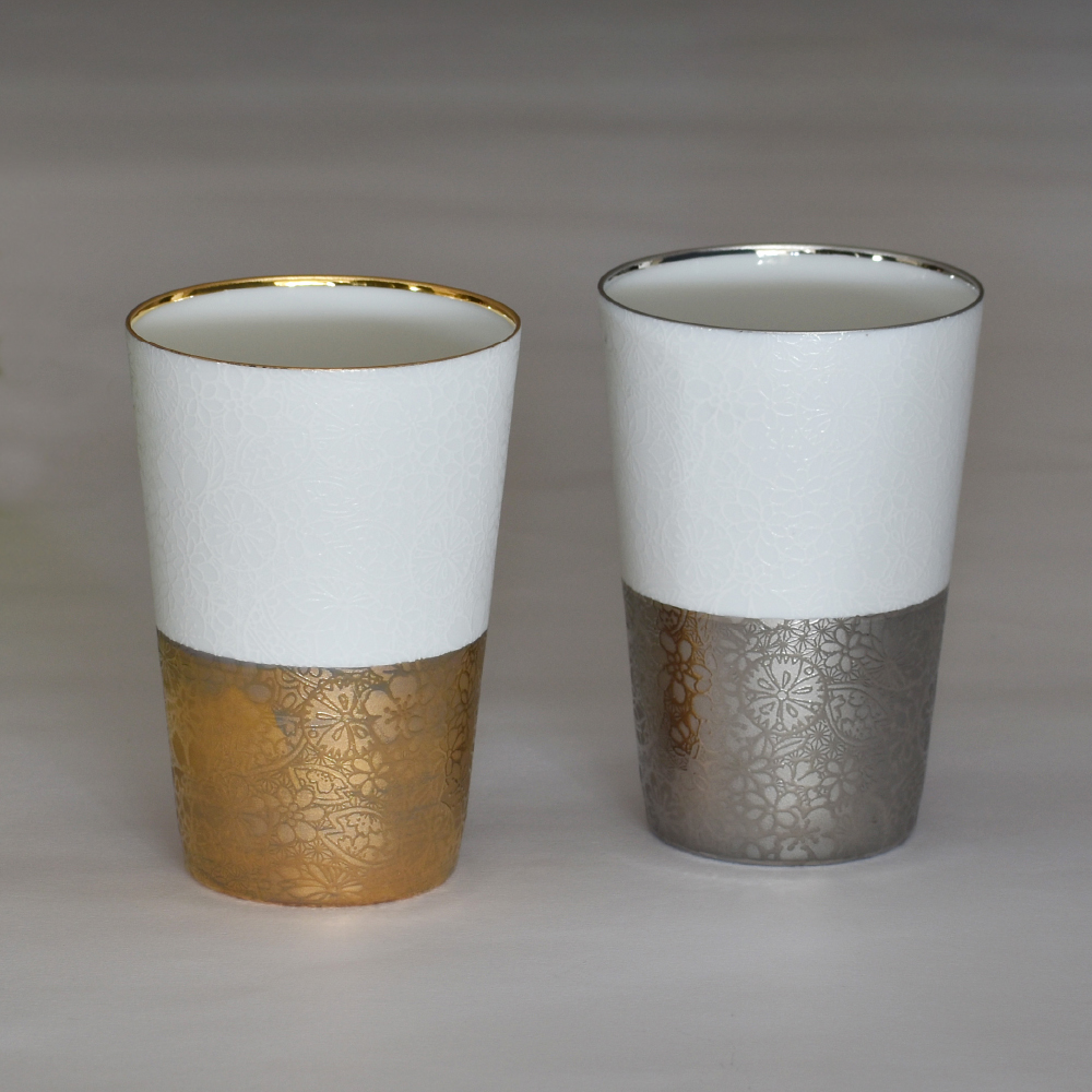 うすづくり てまりタンブラー1P(プラチナ)