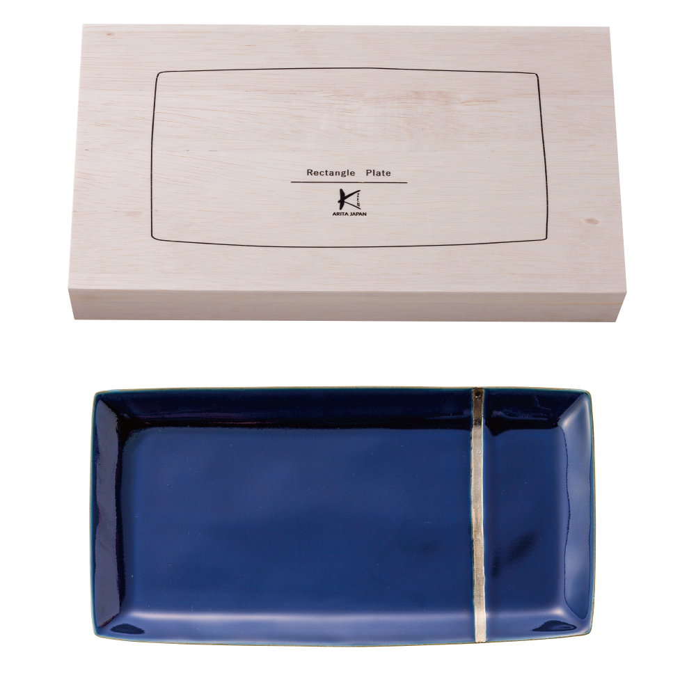 蒼銀 おもてなし長角皿