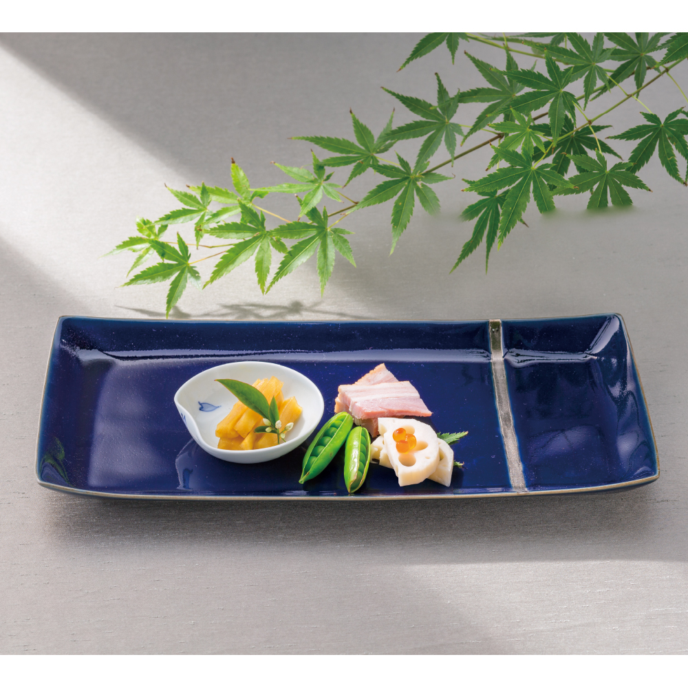 蒼銀 おもてなし長角皿