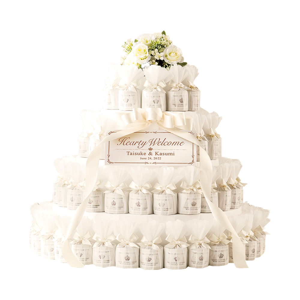 ホワイトウェディングケーキ（72個セット）