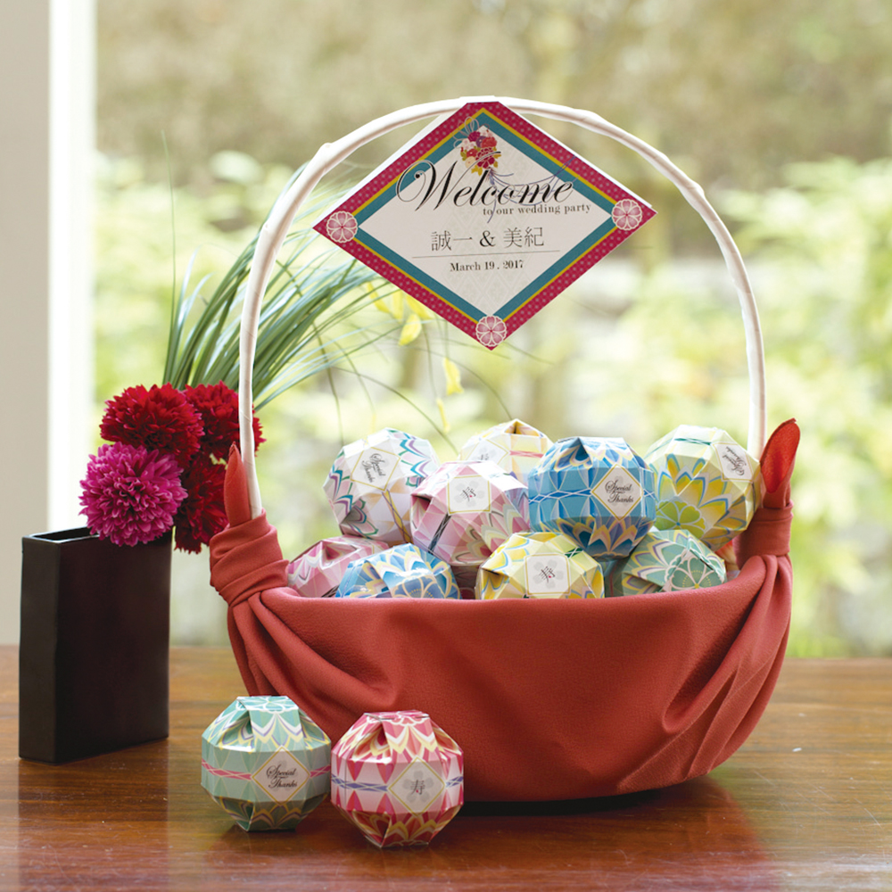 てまり籠ウェルカム（ハートクッキー）（24個セット）