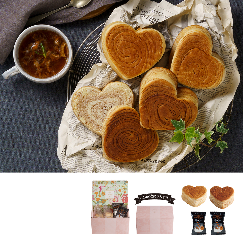 Parfait ハートデニッシュ＆オニオンスープ