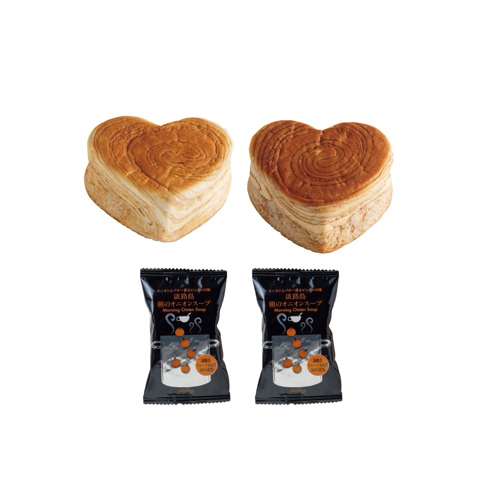 Parfait ハートデニッシュ＆オニオンスープ